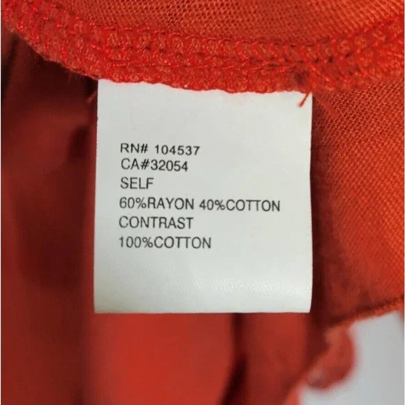 TINY Anthropologie Orange Coral Crochet Boho Lightweight Cardigan Sweater Medium - Picture 9 of 10